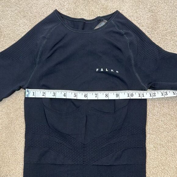 Falke Black Impulse Running Compression T-Shirt Women Falke Size 2 or U.S. Small - Picture 5 of 9
